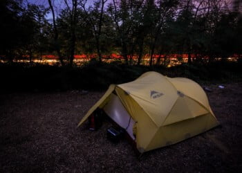 A couple camping in a Kentucky countrywide park 4